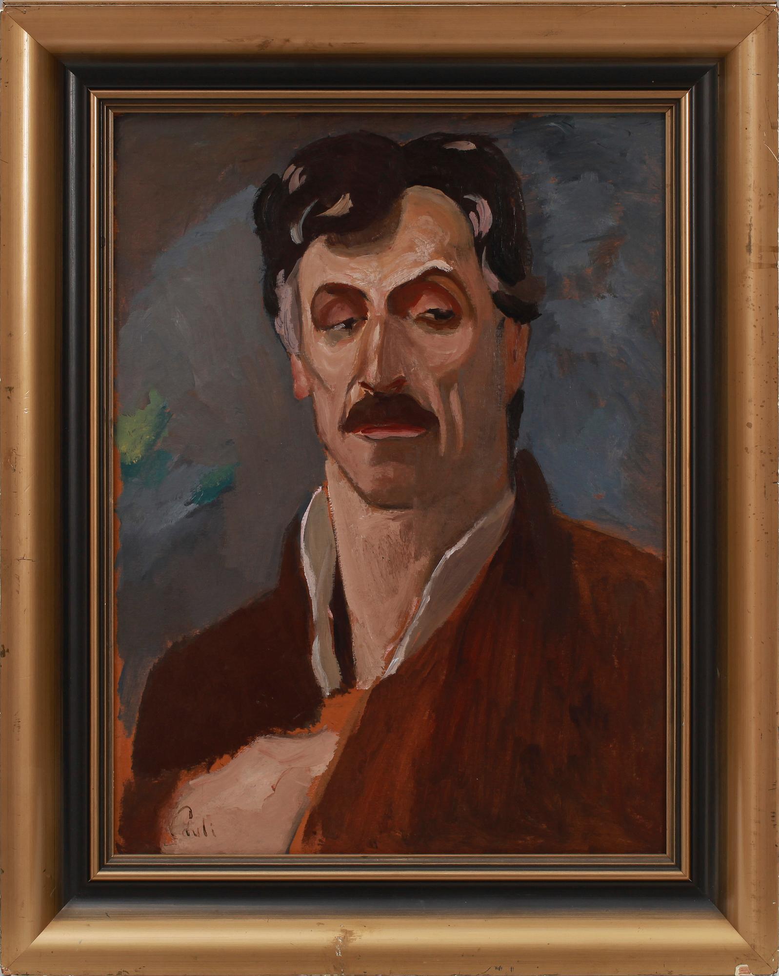 GEORG PAULI, olja på pannå, sign.