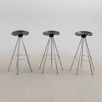 Pepe Cortés, bar stools, 3 pcs, "Jamaica stool", Amat, Spain.