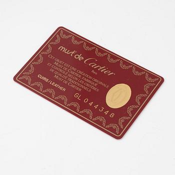 Cartier, plånböcker 3 st samt nyckelring.