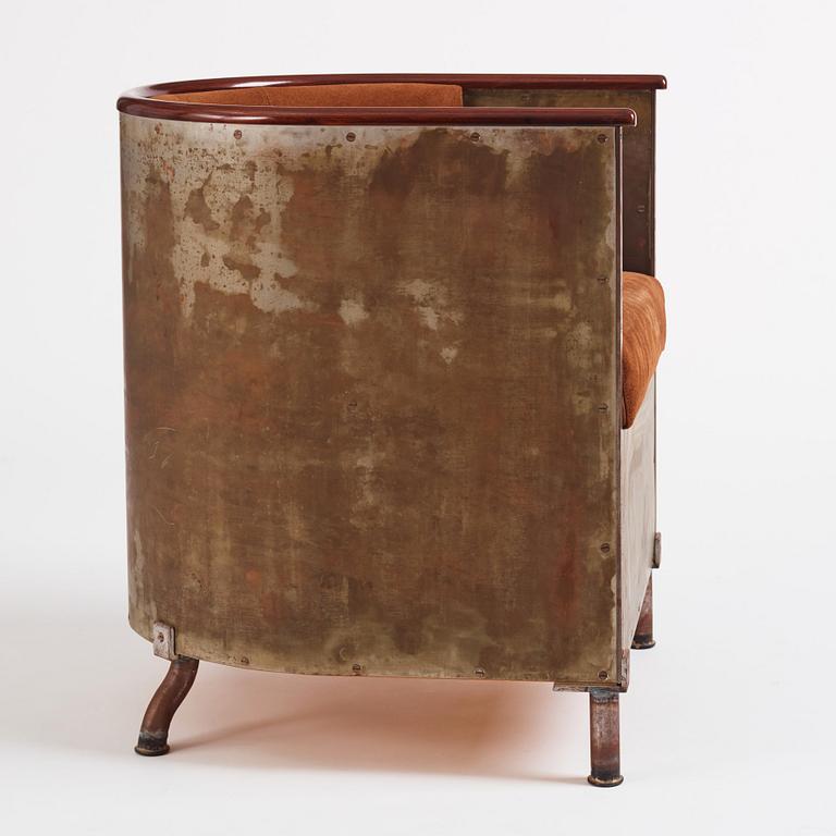 Mats Theselius, a "Järn/Moccafåtöljen" armchair, ed. 216/360, Källemo, Värnamo, post 1994.