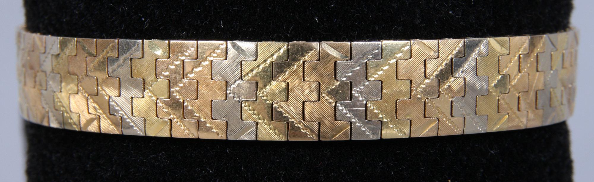 ARMBAND, 18K guld. 28 gram. Till förmån för Stadsmissionen.