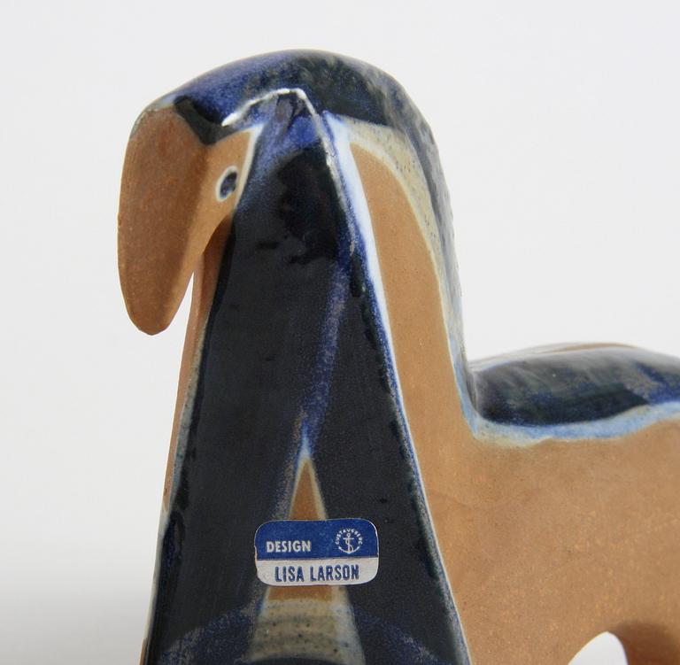 FIGURINER, 4 st, stengods, Lisa Larson, Gustavsberg, osign.