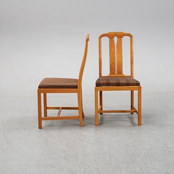 Carl Malmsten, matsalsgrupp, 7 delar, "Ambassadör", Åfors Möbelfabrik.