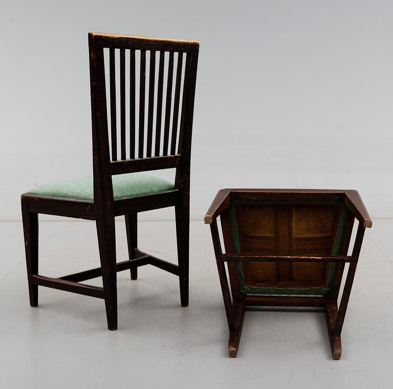 STOLAR, ett par, 1800-talets mitt.