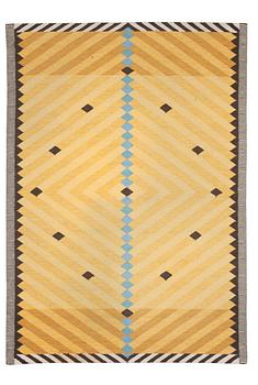 911. CARPET. Flat weave. 237 x 167,5 cm. Sweden around the 1960's-70's. Probably designed by Ingrid Dessau.