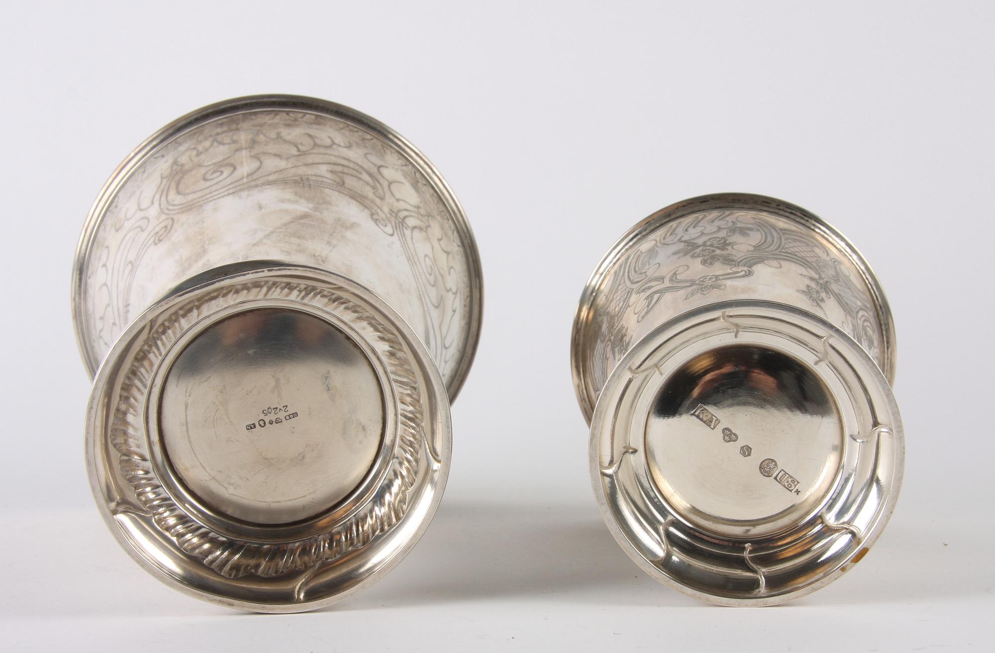 VASER, 2 st, silver, C G Hallberg, Karl Andersson, 1900-tal.