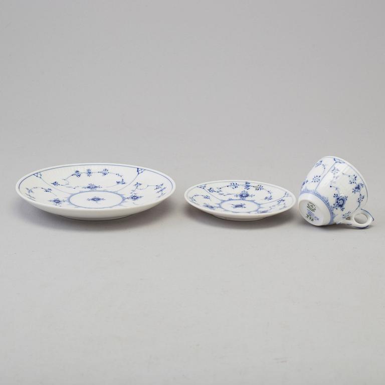 A set of 49 pieces of 'Musselmalet' porcelain tableware, Royal Copenhagen.