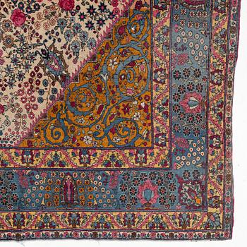 An antique Tehran carpet, north Persia, c. 323 x 195 cm.