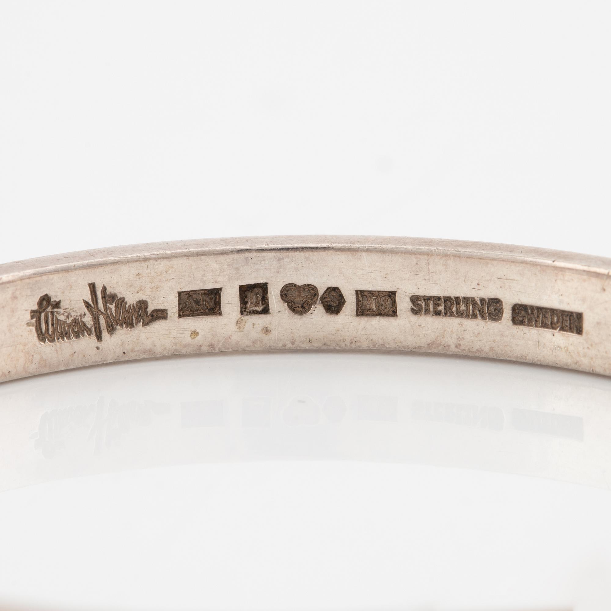 Wiwen Nilsson, bracelet sterling silver, Lund 1962.