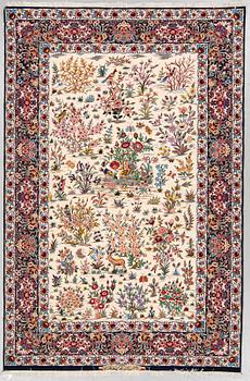 A CARPET, Esfahan, Signed Esfahan Miko Karzaadeh, around 239 x 157 cm.