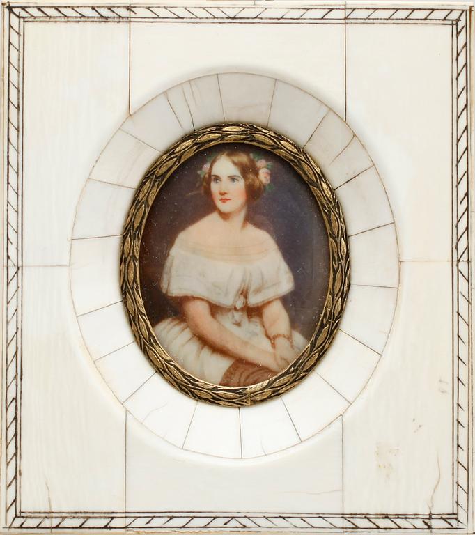 MINIATYRMÅLNINGAR, 7 st, 1800-/1900-tal.