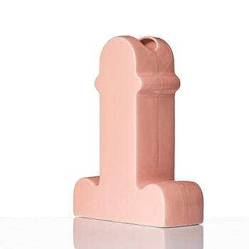 Ettore Sottsass, a 'Shiva' pink glazed ceramic vase, B.D Barcelona, post 1973.