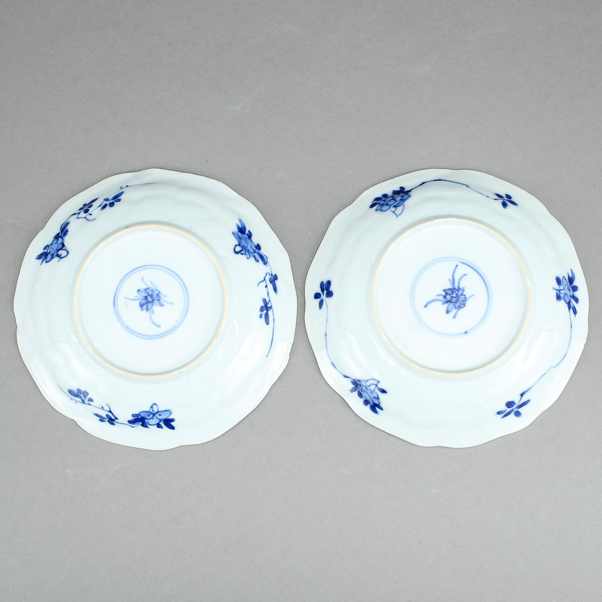 SKÅLFAT, ett par, porslin, Kina, Kangxi (1662-1722).
