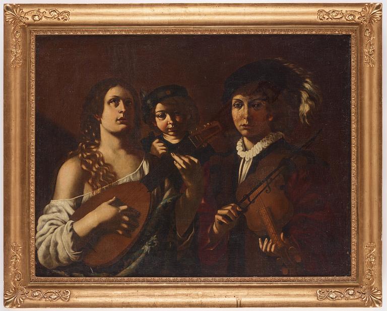 Caravaggio (Michelangelo Merisi da Caravaggio) Hans efterföljd, Musicerande sällskap.