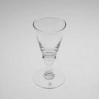 12 wine glasses, "Slottet", Tomas Harila Carlgren and Lars Sjöberg, Reijmyre glasbruk.