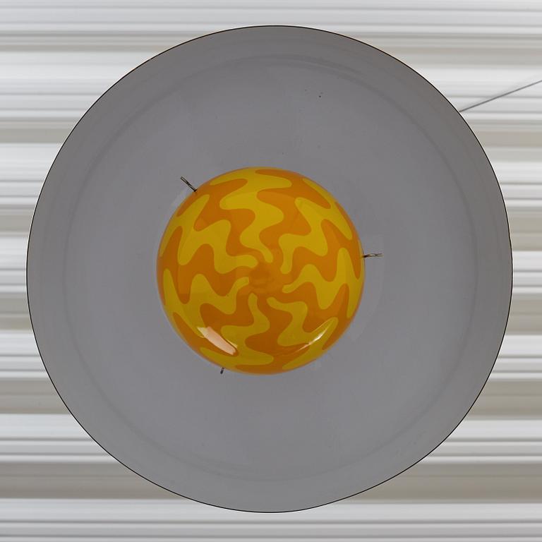 Verner Panton, an enameled metal "Flower Pot", by Louis Poulsen, Denmark 1970's.