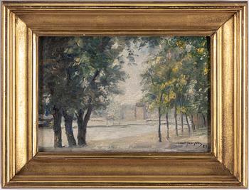 Knut Janson, oil on prepared academy board, signed Knut Janson and dated -29.