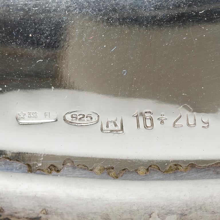 A lot of silver, 8 pieces, including with mark of KG Markströms, Uppsala 1897.