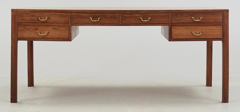 A Danish palisander desk, attributed to Ole Wanscher, Denmark 1950's-60's.