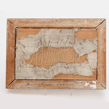 DOROTHEA AROSENIUS, broderi. Signerad och daterad 24 april 1819 a tergo.