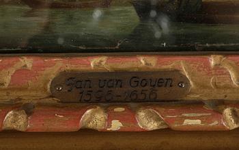 JAN VAN GOYEN. HANS ART. Olja på pannå. Ej sign.