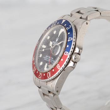 ROLEX, Oyster Perpetual, GMT-Master (Swiss-T), Chronometer, wristwatch, 40 mm,