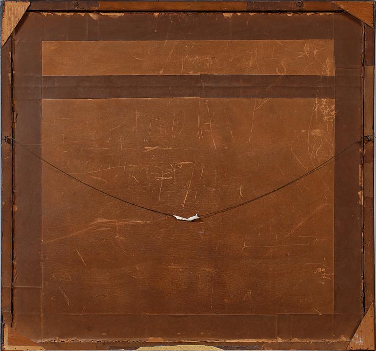 OKÄND KONSTNÄR, olja på pappannå, signerad Carl Winberg och daterad 1881.