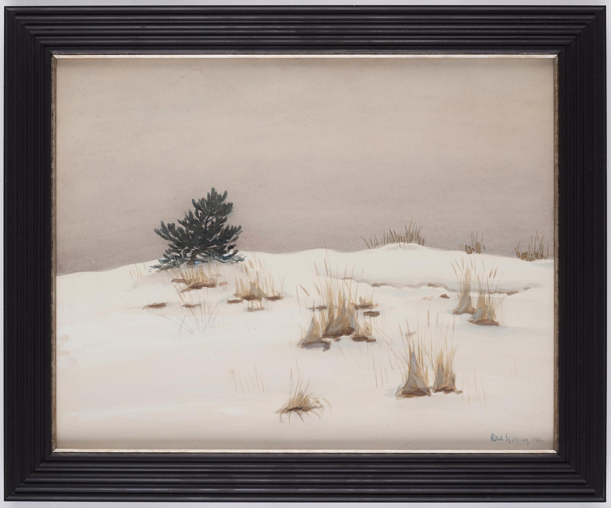 Axel Sjöberg, Winter, Sandhamn.