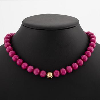 Ole Lynggaard, necklace, 8 pcs, with clasp 18K gold.