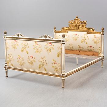 A Gustavian bed, late 18th century.
