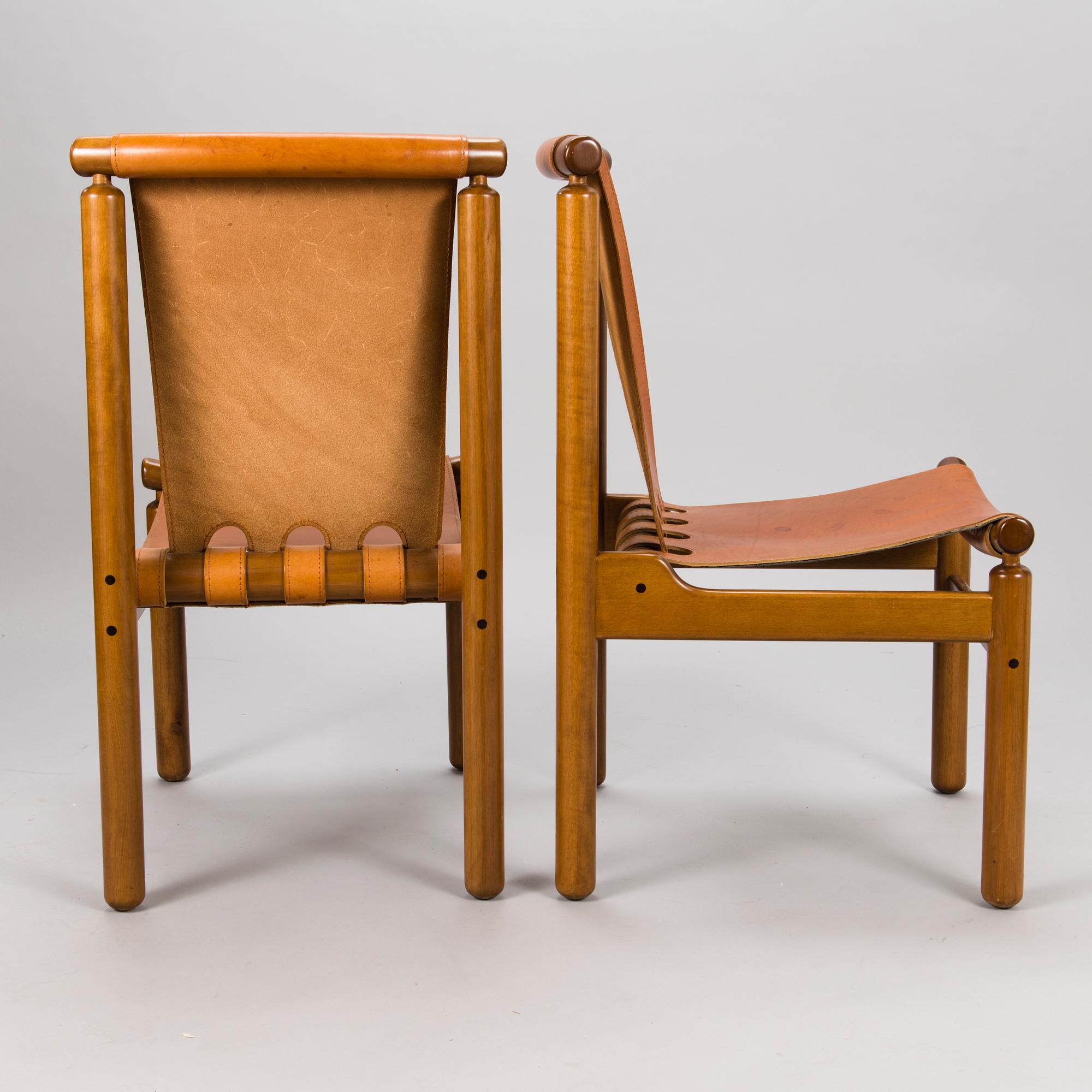 ILMARI TAPIOVAARA, four chairs for La Permanente Mobili Cantù, Italy.