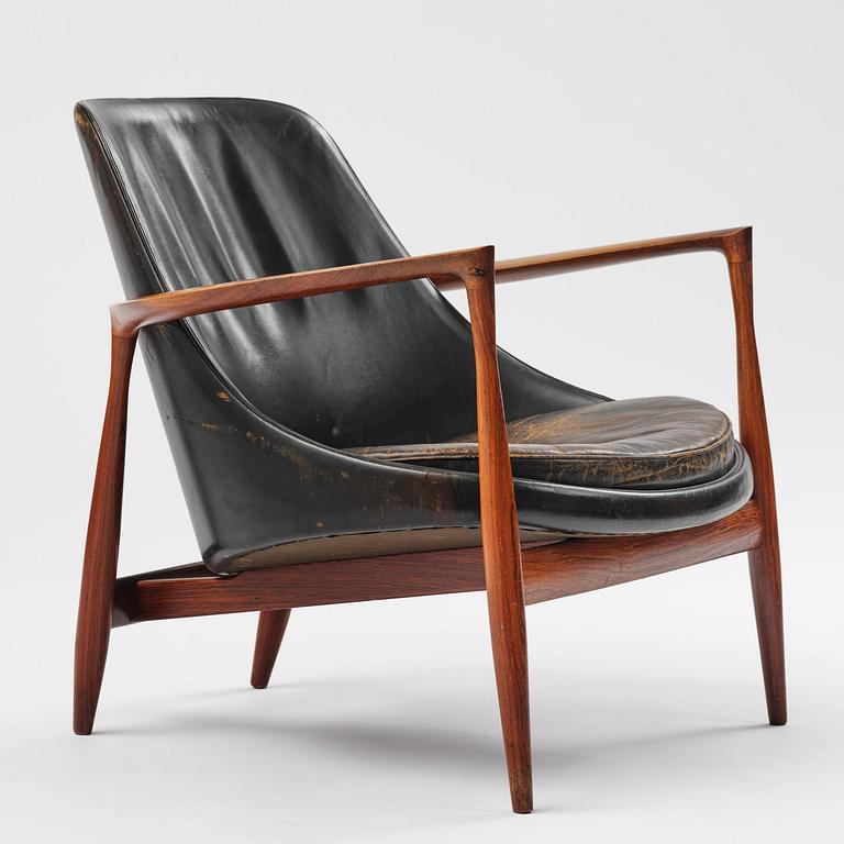 Ib Kofod-Larsen, a rosewood "Elizabeth" easy chair, cabinetmakers Christensen & Larsen, Denmark, 1950s-60s.