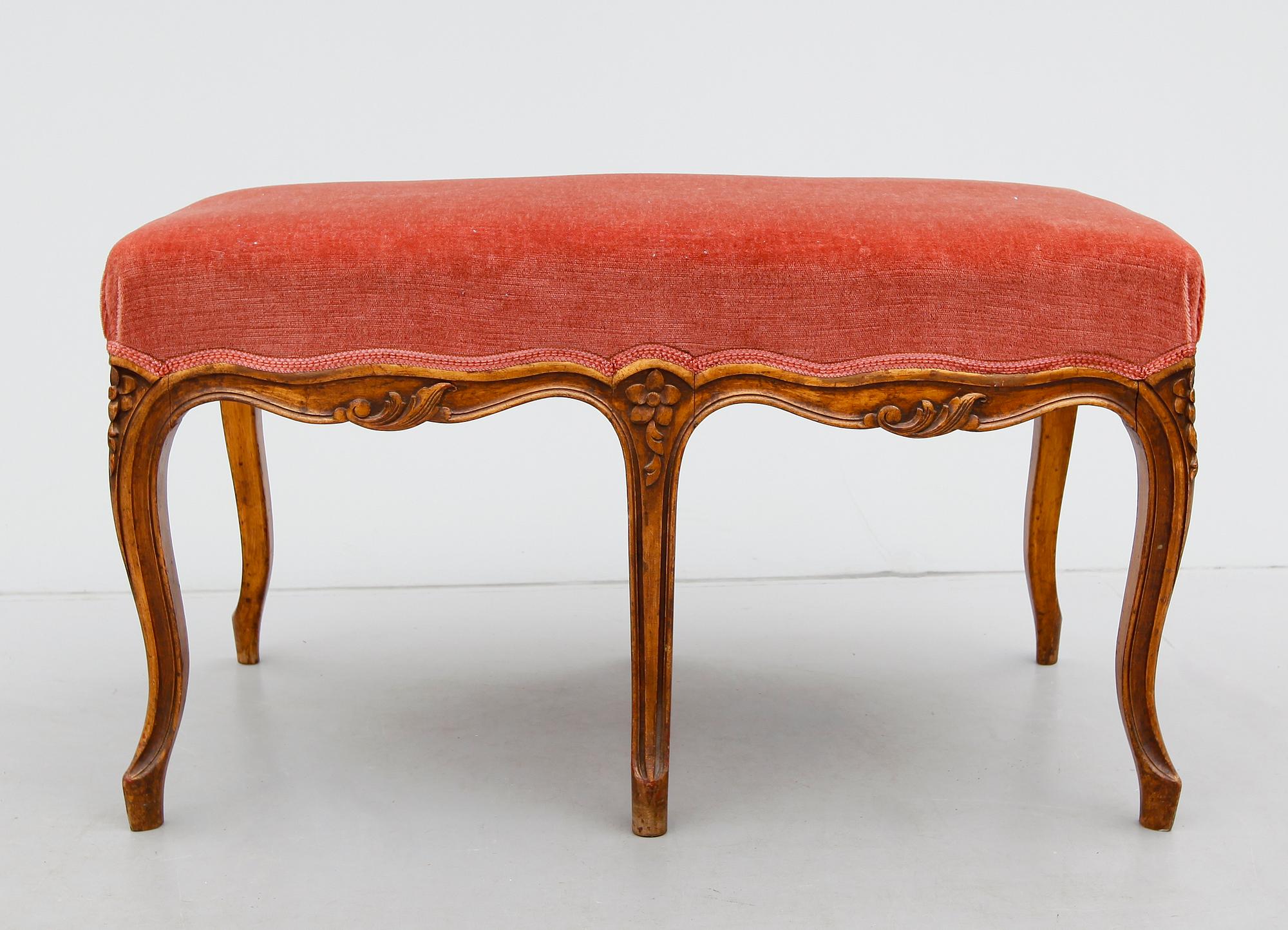 TABURETT, rokokostil, 1900-talets mitt.
