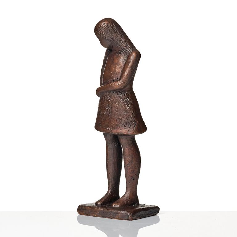 Lisa Larson, Lisa Larson, "The Teenager", a bronze sculpture, Scandia Present, Sweden ca 1978, no 202.