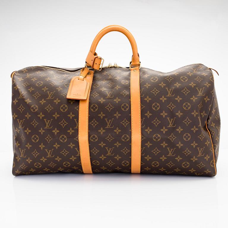 Louis Vuitton, a Monogram Canvas 'Keepall 55' bag.