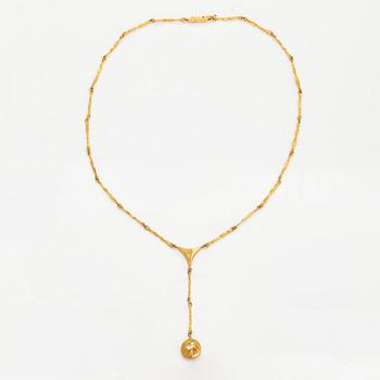 Björn Weckström, A 14K gold necklace "Pendolo". Lapponia 1999.