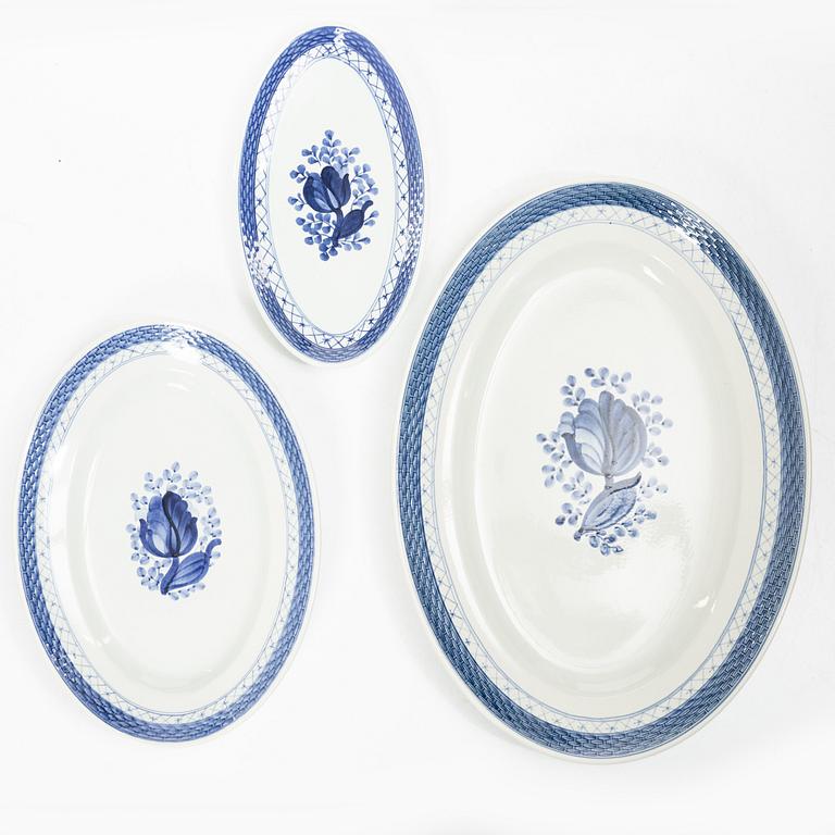 Royal Copenhagen, Dinner service, 94 pieces, earthenware, “Tranquebar”, Aluminia, Denmark.