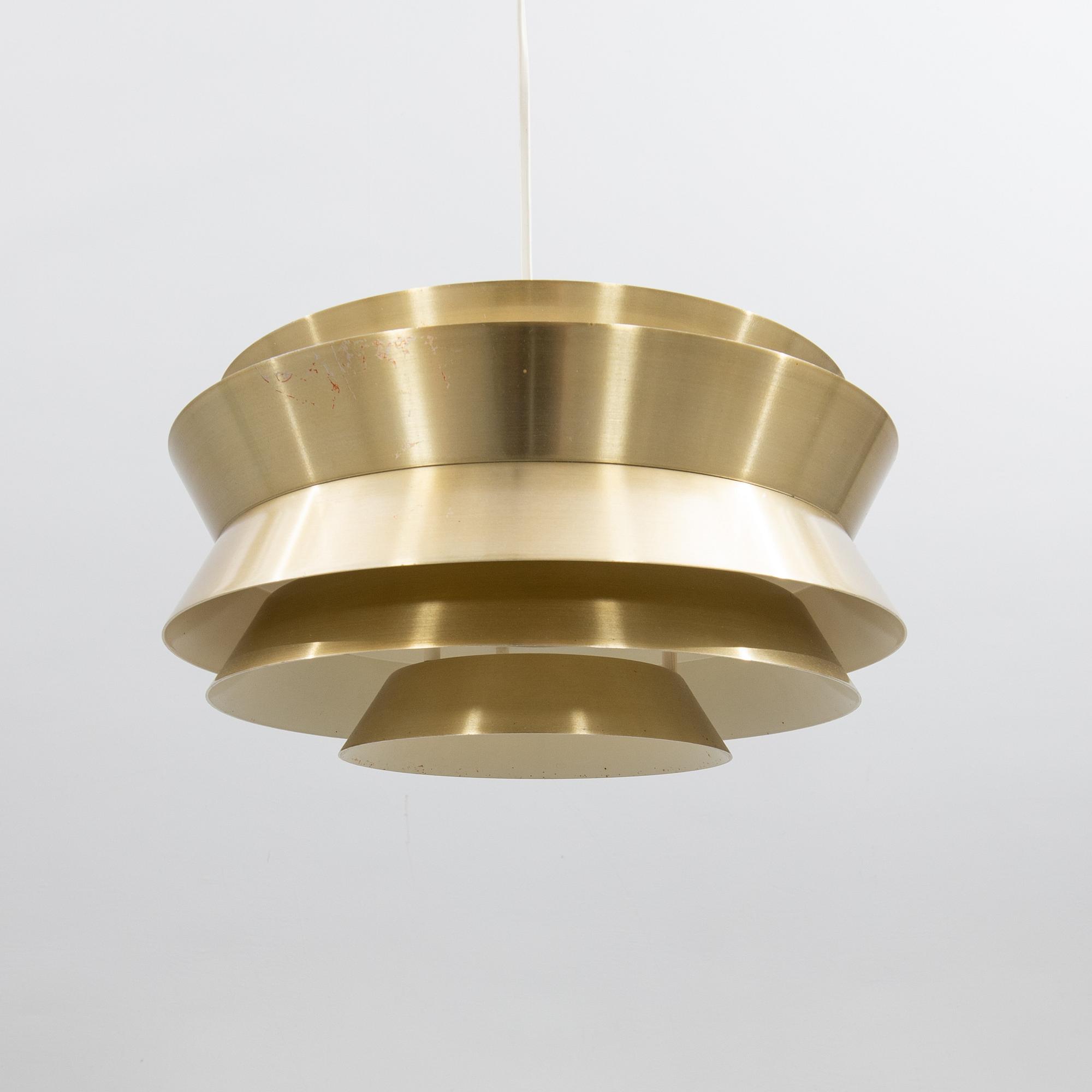 Carl Thore (Sigurd Lindkvist), ceiling lamp, "Sigurd", Granhaga Metallindustri, 1970s.