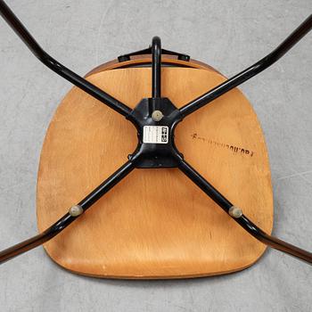 Six SE68 teak chairs by Egon Eiermann, desigend 1951.