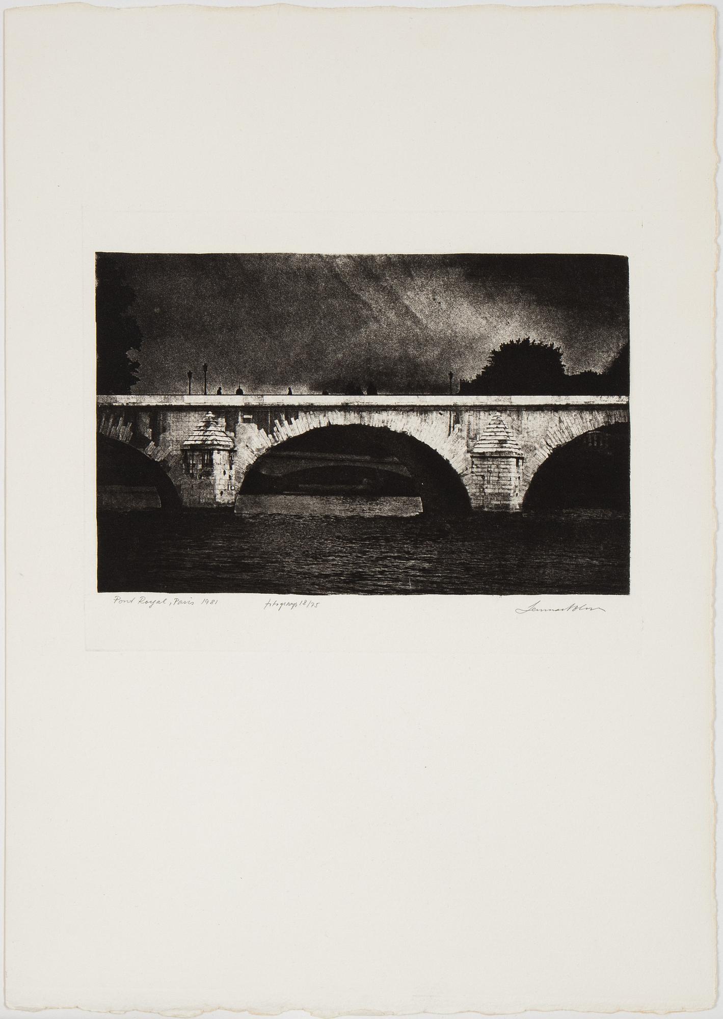 Lennart Olson, fotografi signerad och numrerad 18/75.