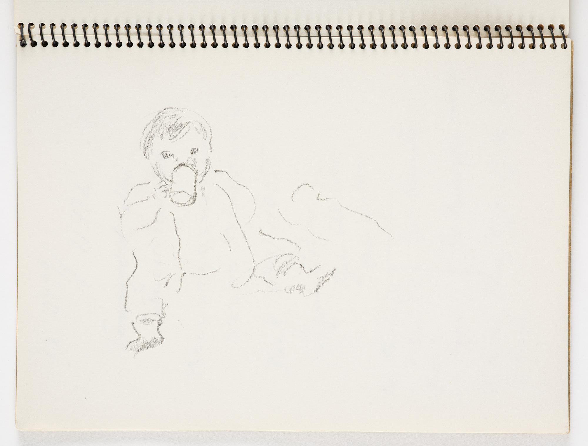 Lotte Laserstein, 4 skissböcker med blyertsteckningar.