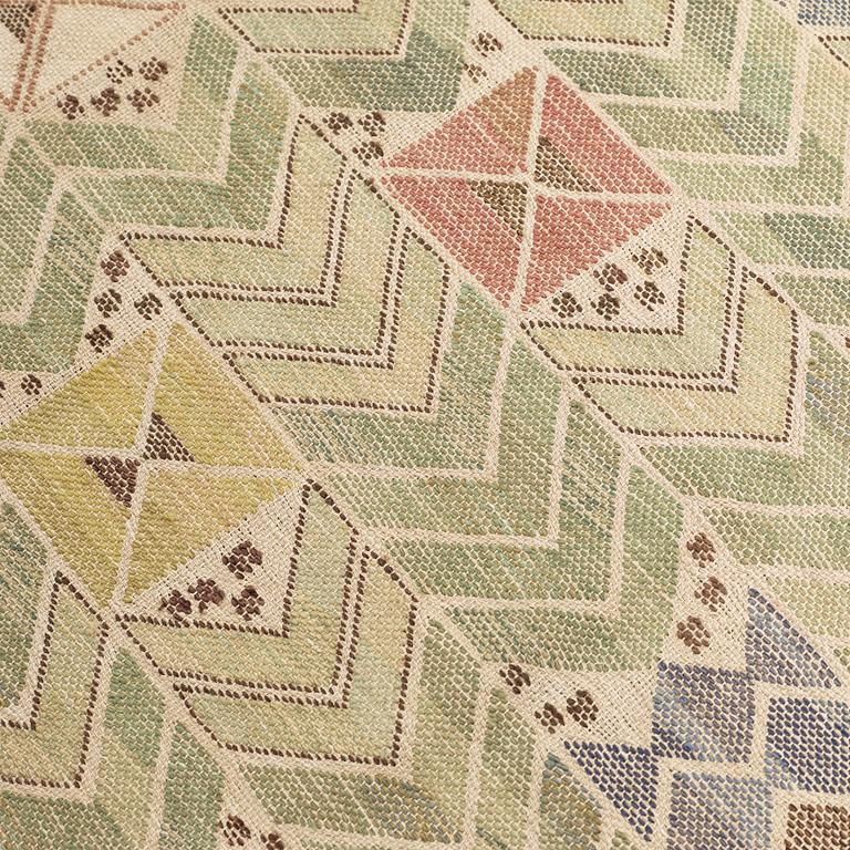 DRAPE. "Rågen". Flat weave. 187 x 130,5 cm. Signed AB MMF.