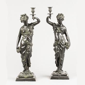 Auguste Moreau, after candlesticks from the first half of the 1900s.