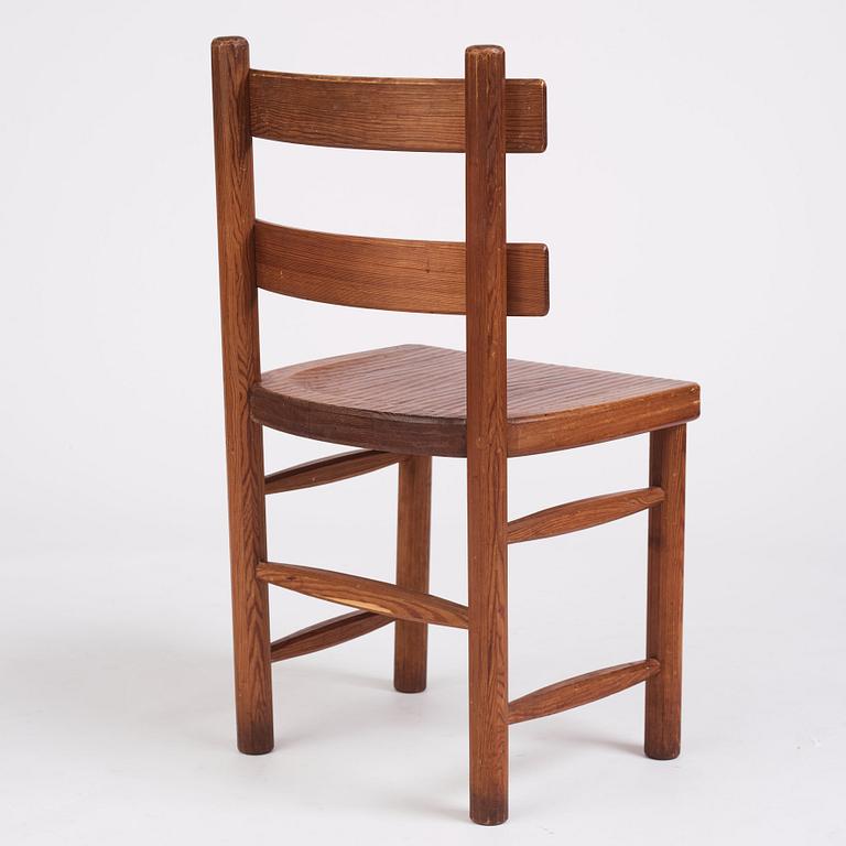 Axel Einar Hjorth, a stained pine 'Sandhamn' chair, Nordiska Kompaniet, Sweden 1931.