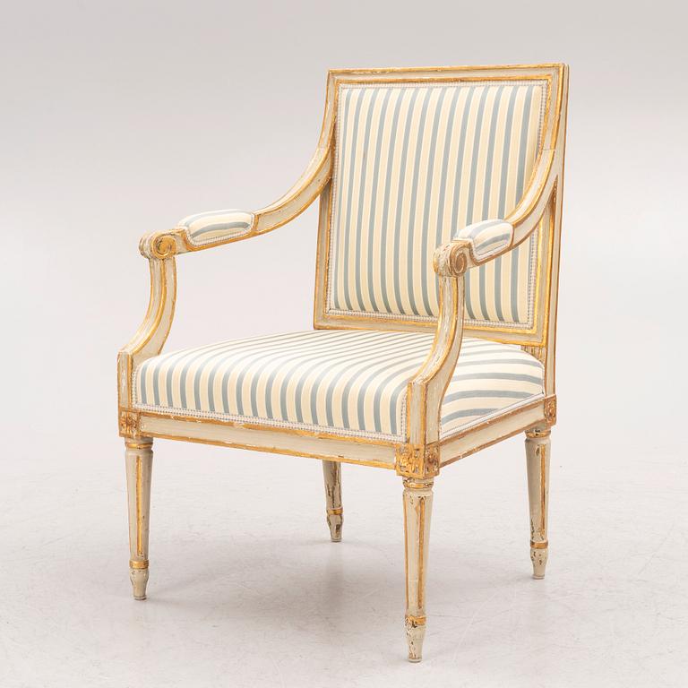 Karmstol, Stockholmsarbete, sent 1700-tal, Gustaviansk.