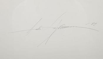 ANTTI SAJANIEMI, akvarell, signerad och daterad 1989.