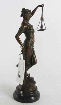 SKULPTUR, brons "Justitia".