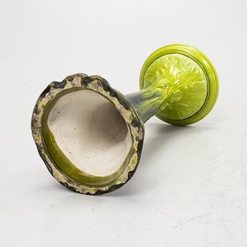 Piedestal, jugend, Bretby Art Pottery, England, omkring år 1900.