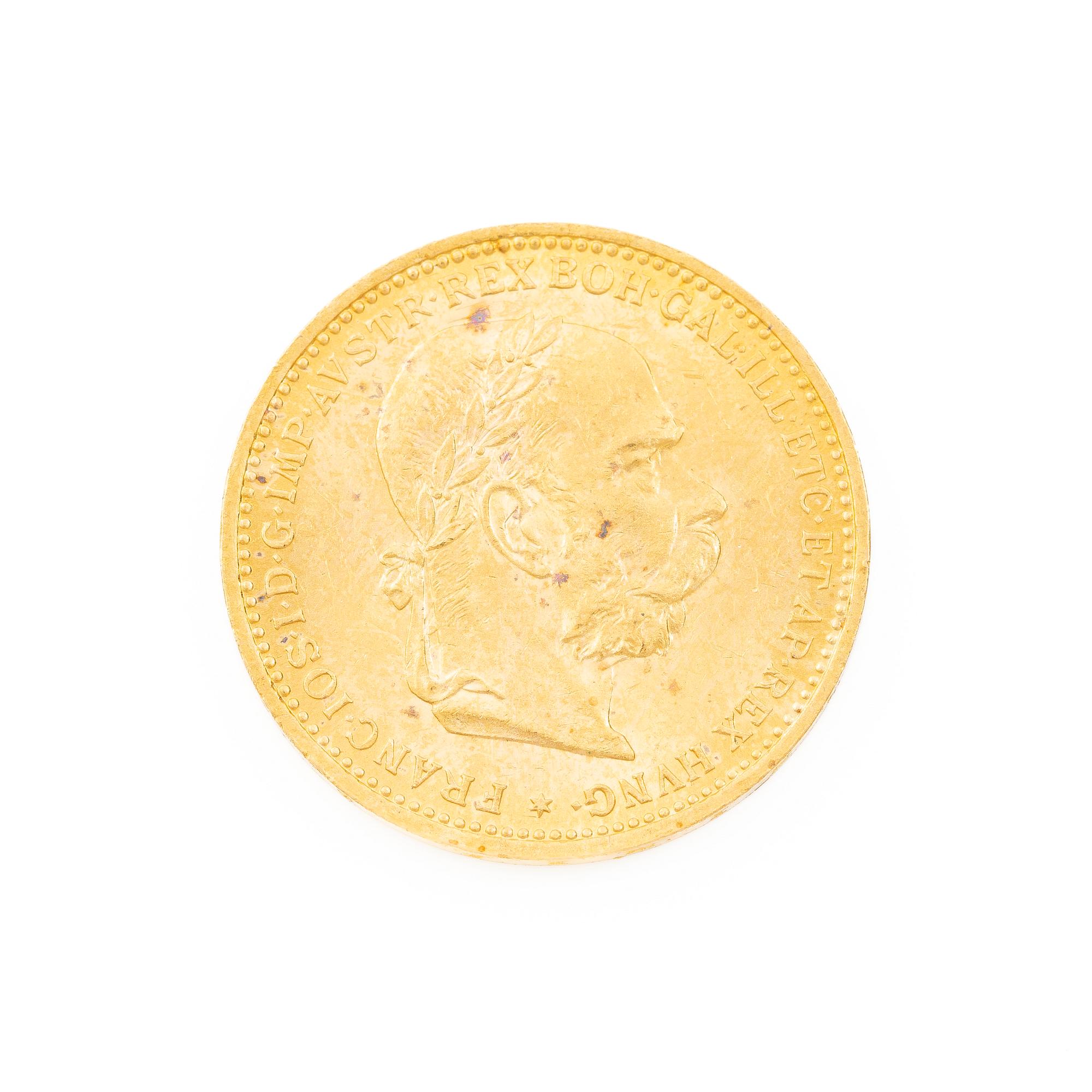 Gold coin, Austria-Hungary, 20 Corona, 1893.