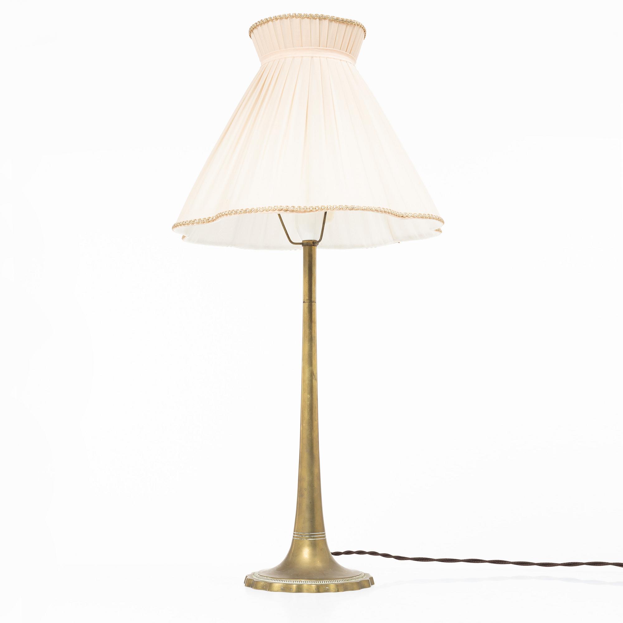 Table lamp, likely Denmark, 1930s-40s.